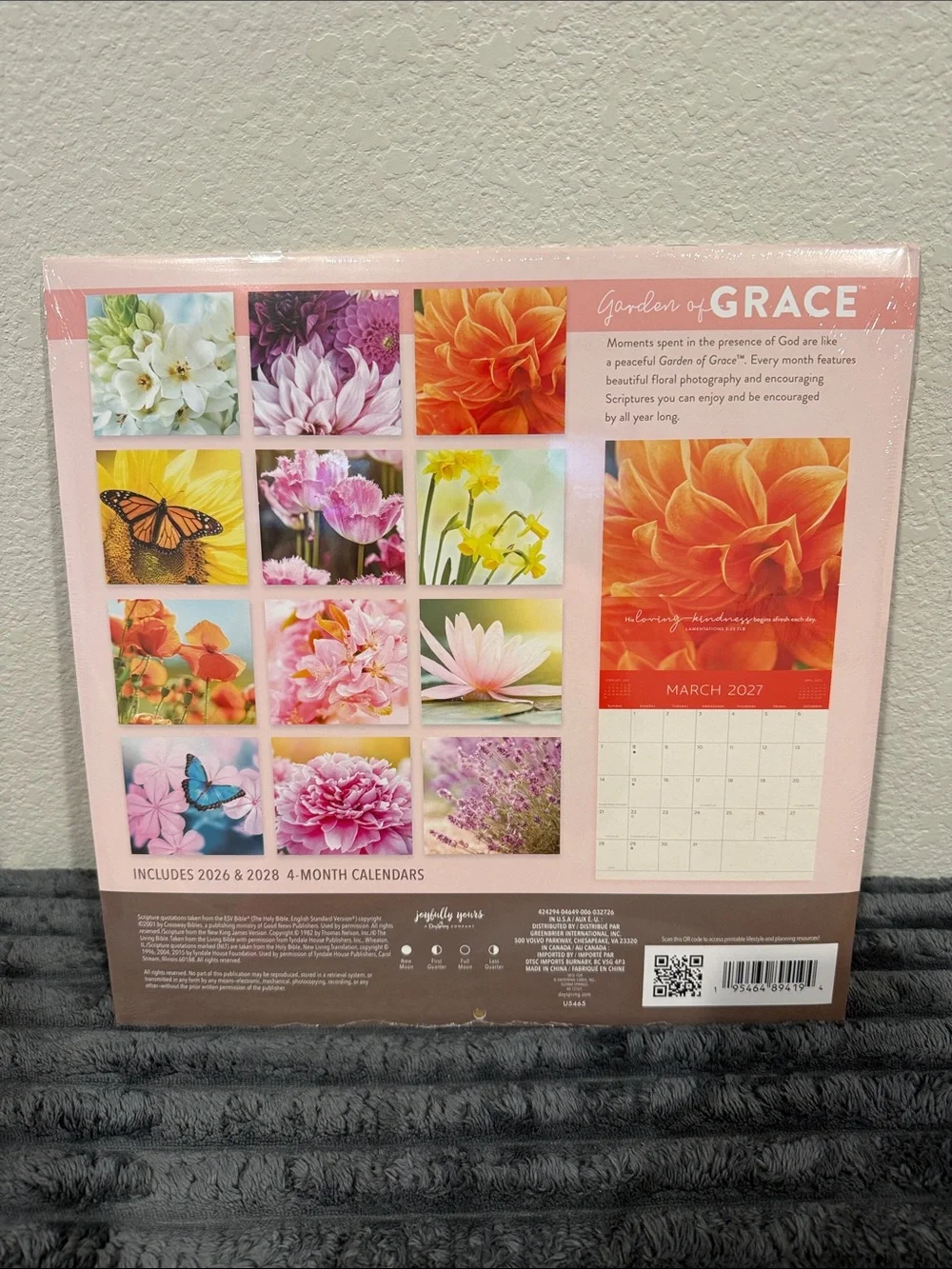 Garden of Grace beautiful flowers 2027 Calendar